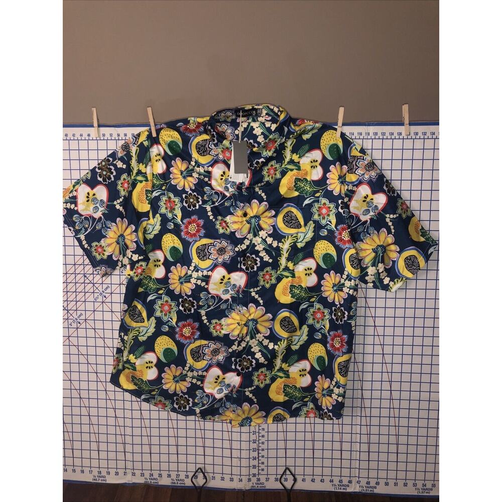 DOOPCCOR Shirt for Men Hawaiian Casual Button Down Summer Beach Shirts 3XL, NWT
